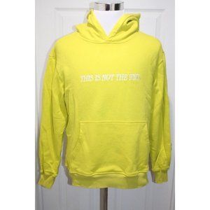 Qilo tactical “This Is Not The End" Embroidered Space Yellow Hoodie Sweatshirt M